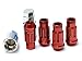 Muteki 32902R SR48 Series Red 12mm x 1.5" Thread Size Open End Locking Lug Nut Set