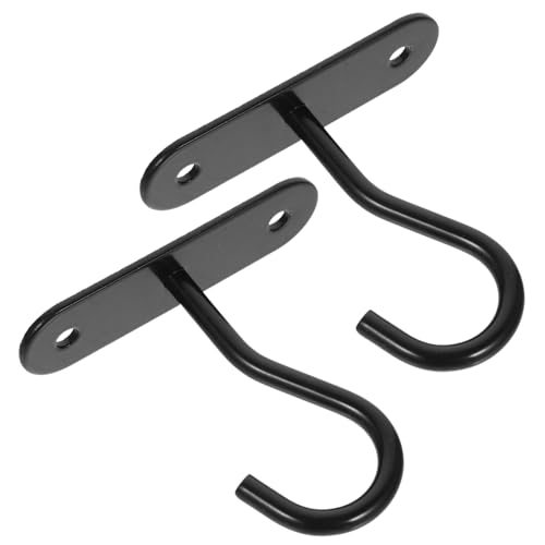 ibasenice Outdoor Indoor Ceiling Hooks 2 Sets Metal Plant Hangers Versatile Hooks for Hanging Baskets Planters Decorations