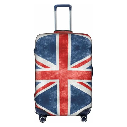 Housse de bagage personnalisée imprimée Royaume-Uni élastique blanche taille L