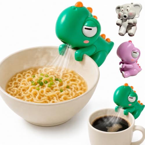 A clip-on mini fan that perches on your bowl and blows hot soup cool — solves a real, annoying problem in the most charmingly ridiculous way.