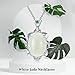 JKR Oval Jade Necklace Sterling Silver Jade Pendant Necklace Jewelry Birthday Mother's Day Gifts for Mom Women Her Wife Girls