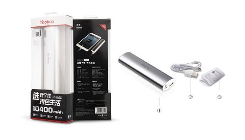 NOV@GO - Batería universal y portátil de emergencia (recargable, externa, para iPad, iPhone, iPod Touch, Motorola Droid, HTC Android, BlackBerry, Samsung Galaxy y otros) 10400mAh