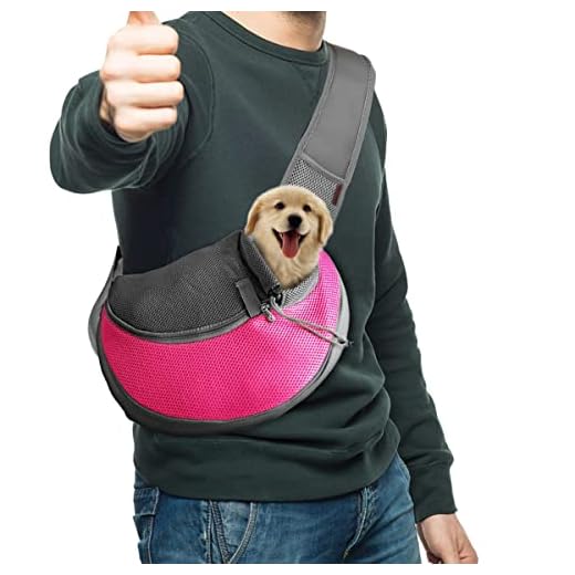 VaygWay Dog Sling Carrier- Mesh Traveling Cat Carrier Pouch - Pet Sling Dog Carrier - Puppy Sling