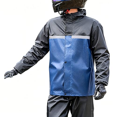 Veste de pluie avec capuche et pantalon réfléchissant pour rester au sec pendant le sport