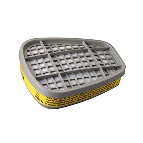 3M Respirator Cartridge 6003, 1 Pair, Helps Protect Against Organic Vapors Or Acid Gases #TOP3