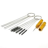 11PCS Car Windscreen Washer Jet Cleaning Tool - Stainless Steel Nozzle Needle and Brush Set - Adjustable Washer Nozzle Cleaner for Vehicles