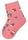 Sterntaler Baby Mädchen Fliesen Socken Baby FLI Soft Waldtiere Strümpfe - Fliesen Rutsch Socken Baby - mit Waldtiere Motiv und Vollplüsch - rosa, 18