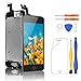 Yodoit Display LCD per iPhone 5S/SE 2016 Nero Sostituzione Schermo Completo con Tasto Home Touch Digitizer con Kit di Strumenti di Riparazione
