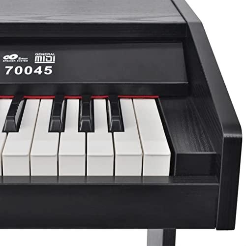 vidaXL Piano Numérique Pédale 88 Touche Noir Panneau Mélamine Piano Électrique - Les Beatles, Paul McCartney, John Lennon, RIngo Starr, George Harrison vidaXL Piano Numérique Pédale 88 Touche Noir Panneau Mélamine Piano Électrique – Image 5