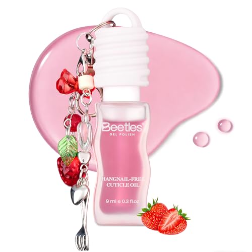 Image of Beetles Cuticle Oil for Nails, Strawberry Scent with Charm, Non-Greasy
