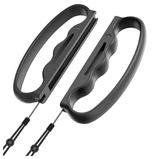 [ 2 Stück ] Boxspiele Griff Kompatibel mit Nintendo Switch Joy-Con Fitness Boxing, Tragbares linkes und rechtes Fitness Boxspiel Assit Tool Griff für Nintendo Switch (Schwarz)