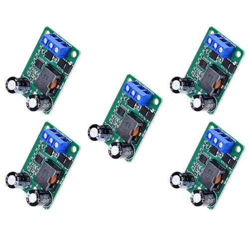 Fluxioxtna 5pcs Pase hacia Abajo Módulo Fuente Alimentación 24V 12V A 5V 5A 5A Salida Eficiencia Regulador Voltajes Eficiencia