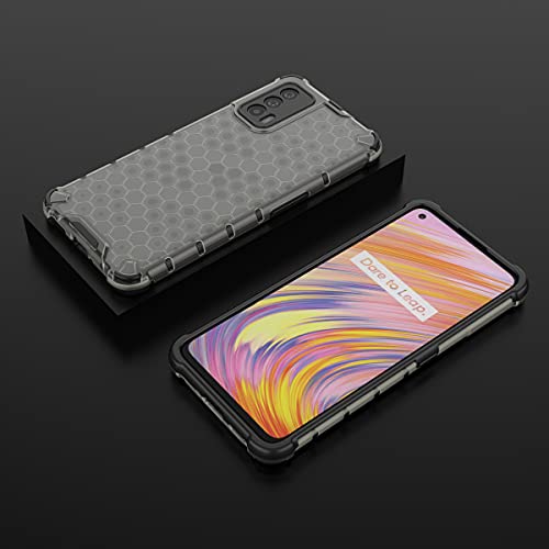 Image of Glasgow Back Case Cover Compatible with Realme X7 (Stylish Design) -Black