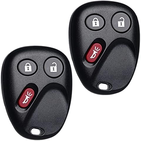 Keyless Entry Remote Control Key Fob Replacement Fits for Chevy Silverado 1500 2500HD 2003 2004 2005 2006 Avalanche Equinox SSR Suburban Tahoe GMC Sierra Yukon XL Hummer H2 Cadillac Escalade LHJ011 Cover