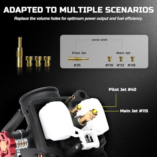 Image of NIBBI Carburetor PE28 28mm Carb for Dirt Pit Bike Mini Bike Motocross GY6 ATV