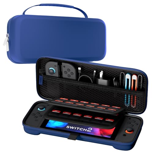 ProCase Carrying Case for Nintendo Switch 2 (2025) with 24 Game Card Slots, Hard Portable Travel Case Storage Bag Protective Pouch for 2025 Nintendo S