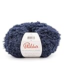 Aiguille/Crochet n° 6 Phildar - Pelote de Laine Phil Alpaga Boucle - Laine à Tricoter - 60% LAINE,40% ALPAGA - Aiguille n°6 - Couleur MARINE