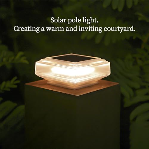 Luces solares de poste plásticas e impermeables para olvidarse de los cables 6