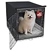 Explore Land Breathable Dog Crate Cover – 4 Sides Mesh Ventilation, Basic Pet Kennel Cover, All Sides Open, Universal Fit for 1 2 3 Doors 24 inches Wire Dog Crate