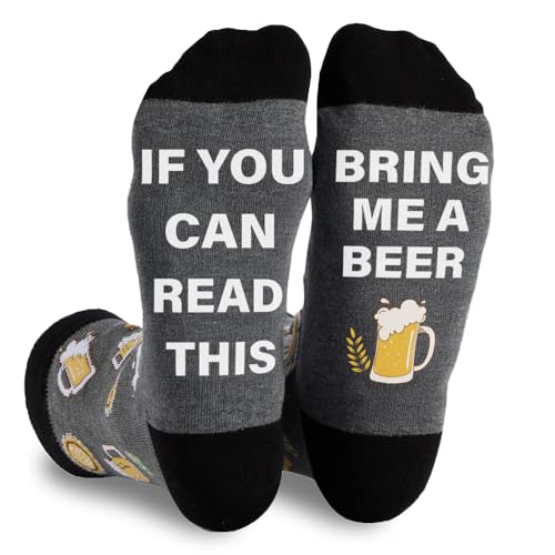 Zemolo Funny Socks for Men Dad If You Can Read This Sock Gifts Size 6-11