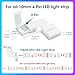 WENHSIN 10-Packs L Shape 4-Pin LED Connectors for LED Strip Lights 10MM Width Unwired Gapless Solderless Adapter Extension