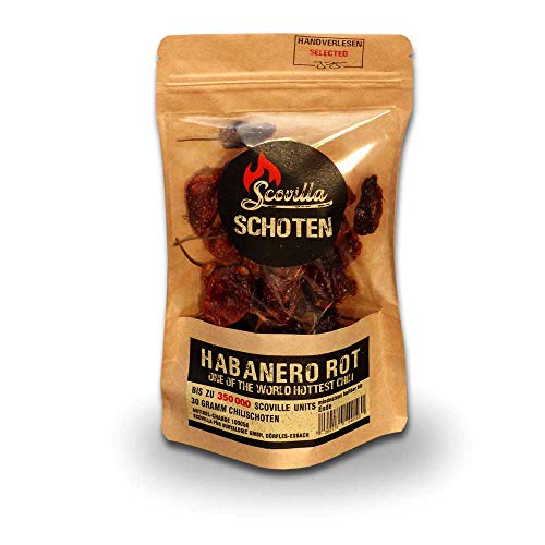 Scovillas Habanero Rot Schoten, getrocknet, 30g Cover