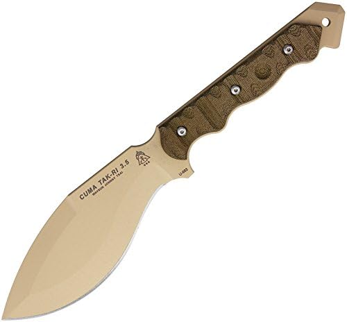Tops TPCUMATK35 CUMA TAK-RI 3.5 Coyote Fixed Blade Knife