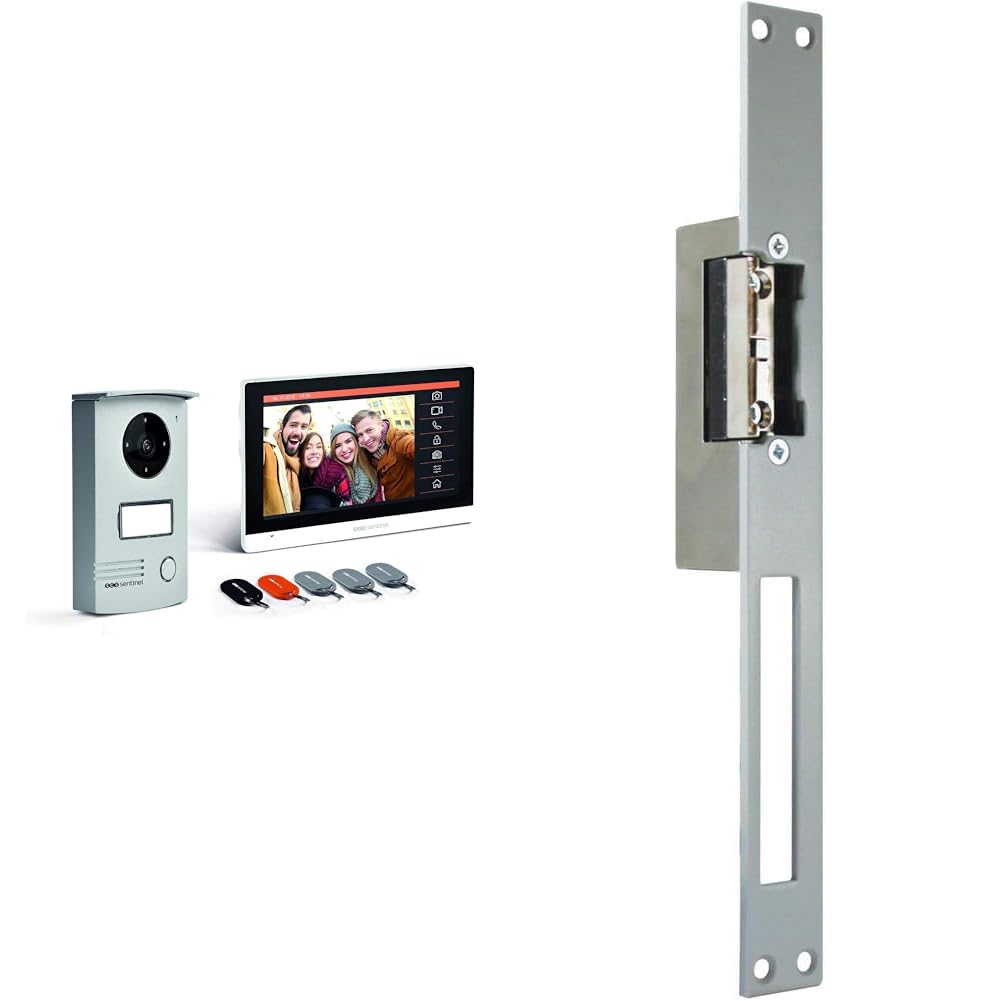 Interphone vidéo filaire Extel anti-interférence avec gâche électrique à mémoire