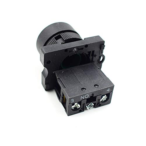 Momentary Push Button Switch, 1 Green NO & 1 Red NC, DPST AC 660V, On Off Switch Start Stop Buttons for Electrical and Electronic Applications