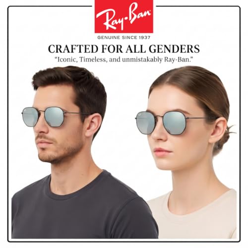 Image of Ray-Ban RB3548N HEXAGONAL FLAT LENSES Sunglasses w /Official Eyewear Kit