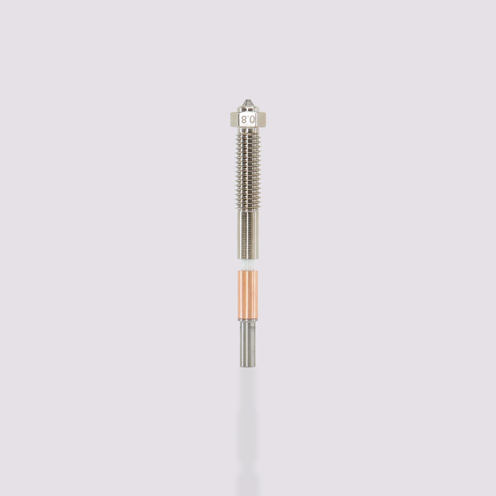 QIDI Accesorios para Impresora 3D Nozzle para impresora 3D MAX4, boquillas de impresora 3D originales para QIDI MAX4 (1, carburo de tungsteno bimetal, 0,8 mm)