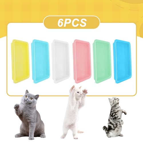 Caixa de areia para gatinhos, caixa de areia de entrada baixa com pá de água, caixa de areia portáti