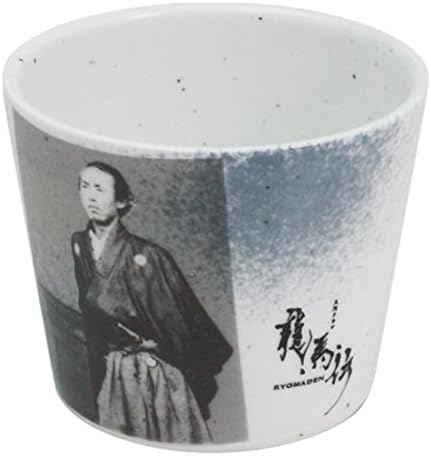 Soba Utsuwa: Ryuma den Logo/Ryoma Sakamoto Soba Boaguchi (Buckwheat Chocolate, 8.7 fl oz (220 cc), Japanese Cup Porcelain/Size: 3.3 x 2.7 inches (8.5 x 6.8 cm), No. 733850