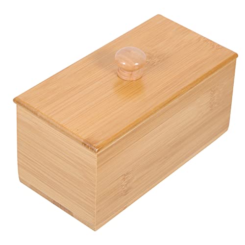 GREENADSCAPE Bamboo Tea Bag Box Tea and Coffee Organizer Hotel Room Sugar Organizer Multi-function Storage