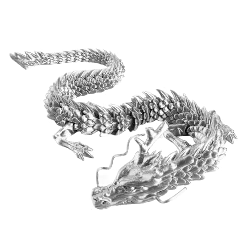 Juguete de dragón, Juguete inquieto de dragón articulado Impreso en 3D, decoración de dragón Flexible, Juguetes inquietos, decoración de Acuario, Adornos temáticos para oficinas, hogares