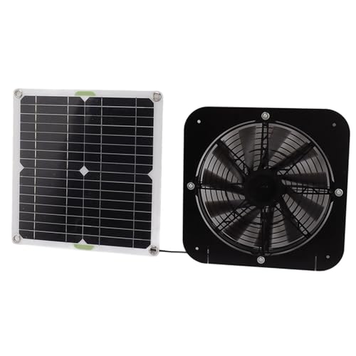 Ventilador de ventilación monocristalino con panel solar resistente a la intemperie para gallineros e invernaderos