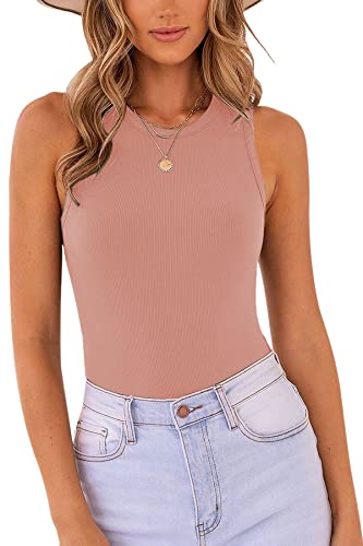 MISSJOY Women's Sleeveless Bodysuit