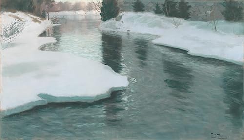 Affiches d'art La fonte des neiges sur toile premium pour une décoration murale chic