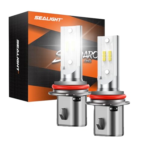 Image of 9004 Fog Bulbs, 64000LM 6500K Cool White, Real 1:1 Size 3Min Plug n Play HB1 Fog Light Bulbs, 99% Compatible, No CANbus Errors, Anti Flickering, IP68 proof Over 70000h Long Lifespan, Pack of 2