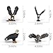 WONWONTOYS Forest Wildlife Bird Toy Set - Eagle Owl, Bald Eagle, Table Decorations, Christmas Scene, Cake Decoration, Children's Cognitive Toys for Boys & Girls
