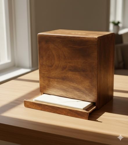 Porte-cartes de mariage en bois pour centraliser et sécuriser vos enveloppes d'invités