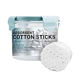 100Pcs Dental Cotton Rolls Nosebleed Plugs for Kids Adults Nose Bleed Stopper Hypoallergenic Mouth Gauze High Absorbent Oral Cleaning with Carry Box (12mm)
