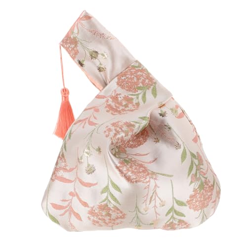 FOMIYES Bolso De Mano Japonés Estilo Antiguo Bolso De Muñeca para Mujeres Bolsita De Hanfu Mini Bandolera Mujer 13.77X10.62 Pulgadas
