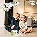 AuntyFey Space Rocket Ship Toys for Kids, Space Toys Shuttle for Kids 3-5-7 with 2 Astronaut Figures, Spaceship with Glowing & Sound Effect, Educational Stem Gift for Boy Girl