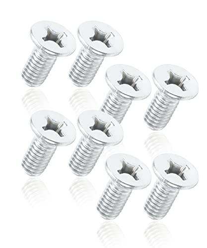 ESEWALAS 8PCS Stainless Steel Brake Disc Rotor Screws,93600-06014-0H Screw Rotor Brake Disc Retaining Screws Kit,Brake Rotor Screw Replacement for Front and Rear,Compatible with Most Cars