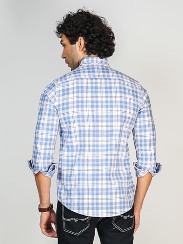Image of Allen Cooper Checks Shirts for Men - 100% Cotton Comfort Fit Casual and Formal Shirt - Breathable, Soft, Classic Style (Multiple Colors)