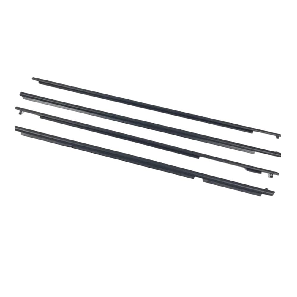Mzxygkli A Sets (4Pcs) Black Car Window Weather Strip Window Moulding Trim Weatherstrip Seal Belt For Land For Cruiser For Prado 2003-2009(A Sets (4Pcs) Black)