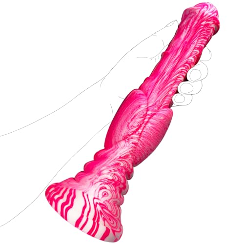 12 inch Horse Dildo, Silicone Huge Animal Dildos Realistic Texture with Thick Waterproof Knot Dildo Big Anal Pulg Sex Toys Suitable for Adult Female Male Couples