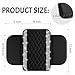 NBTEPEM Bling Car Center Console Cover, Leather Car Arm Rest Cover Cushion with 2 Storage Bags, Universal Auto Armrest Protector Storage Box, Bling Accessories Interior for Most Vehicles (Silver)