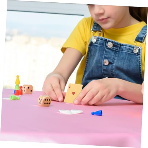 minkissy Kleiner Pokerkarten Satz Kinder Spielkarten Klein Leicht Robust Goldfarben Lernspiel Party Reisespiel – Bild 6